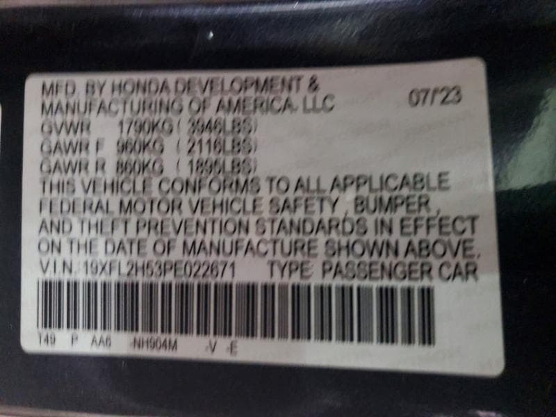2023 HONDA CIVIC LX LX 12