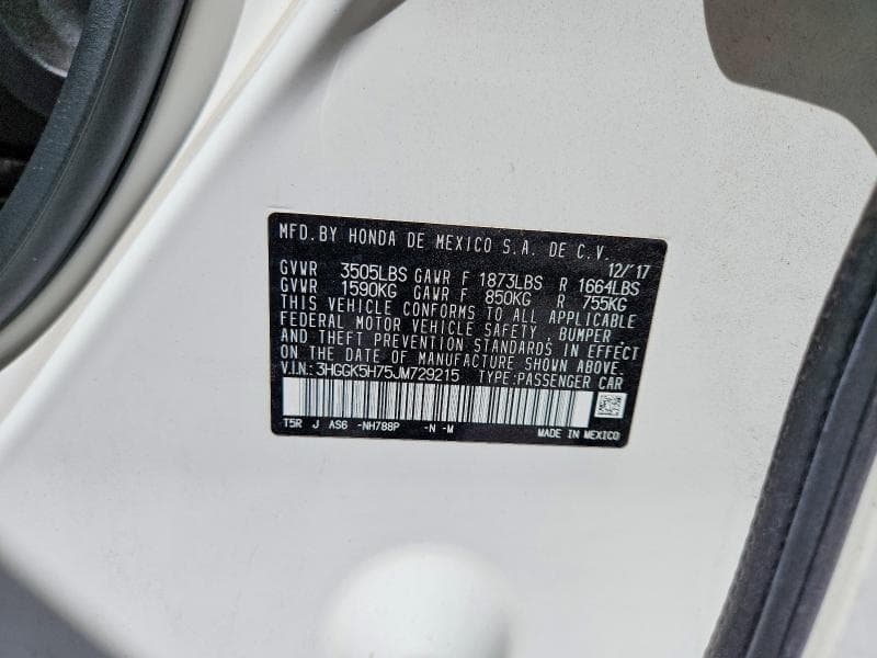 2018 HONDA FIT DX-A DX-A 13