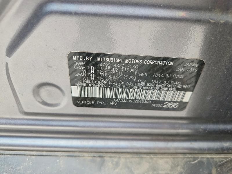 2018 MITSUBISHI OUTLANDER SE 13
