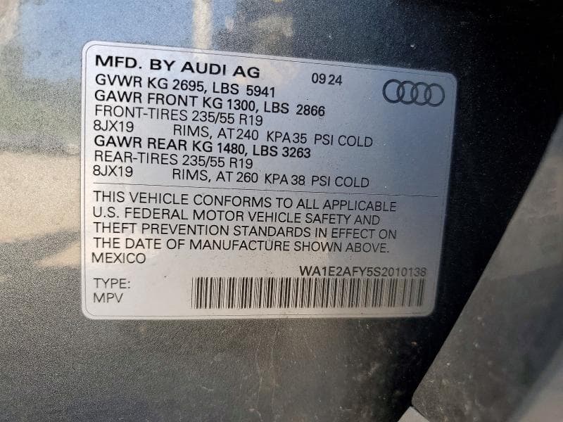 2025 AUDI Q5 E PREMIUM PLUS 55 14