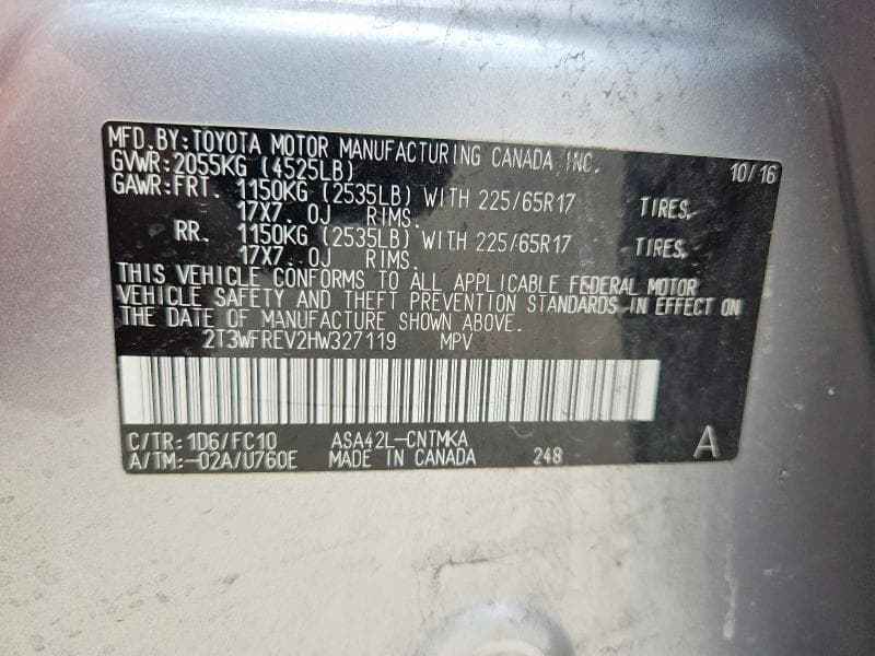 2017 TOYOTA RAV4 XLE XLE 13