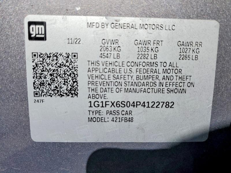 2023 CHEVROLET BOLT EV 2LT 12