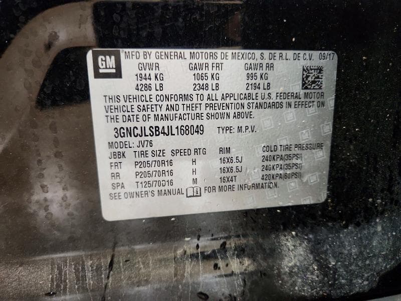 2018 CHEVROLET TRAX 1LT 13