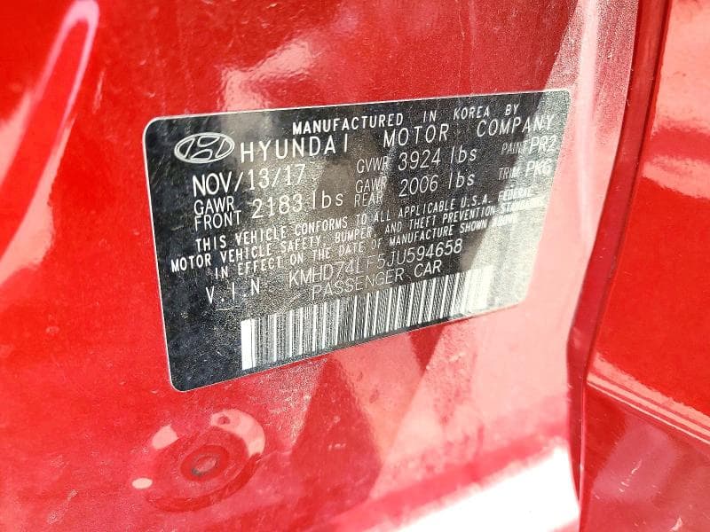 2018 HYUNDAI ELANTRA SE 13