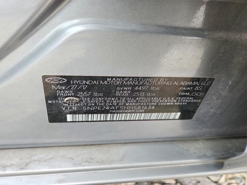 2017 HYUNDAI SONATA SE SE 12