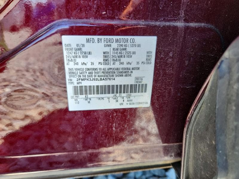 2020 FORD EDGE SEL 13