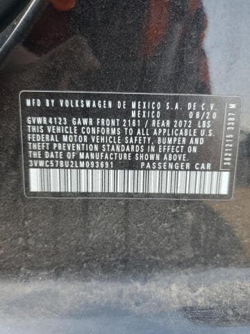 2020 VOLKSWAGEN JETTA S 24