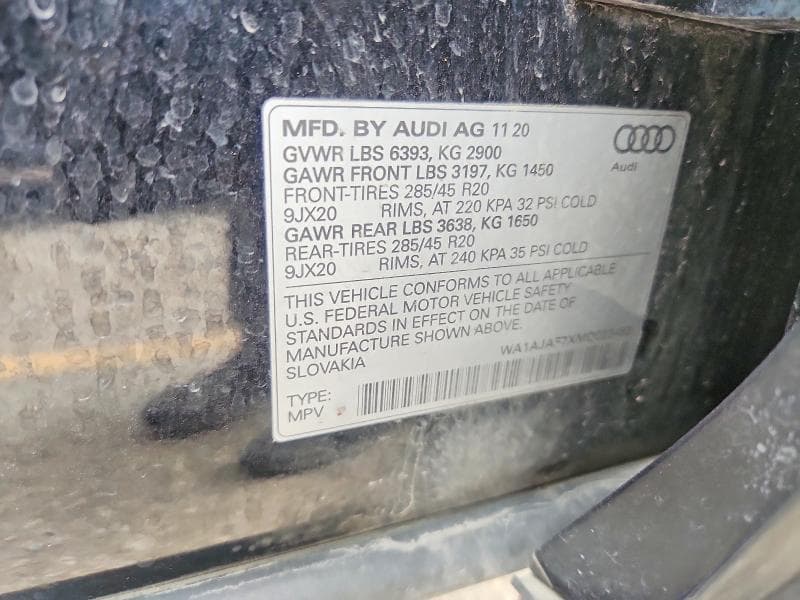 2021 AUDI Q7 PREMIUM 12