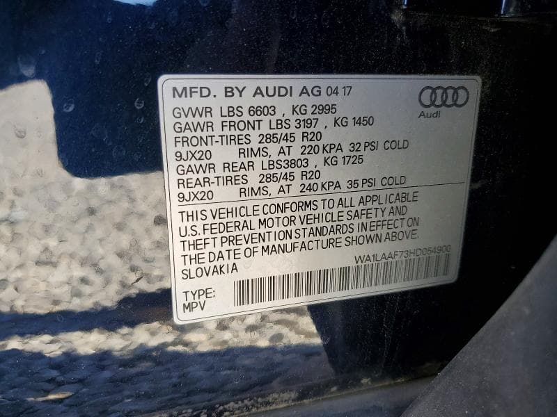 2017 AUDI Q7 PREMIUM PLUS PREMIUM PLUS 13