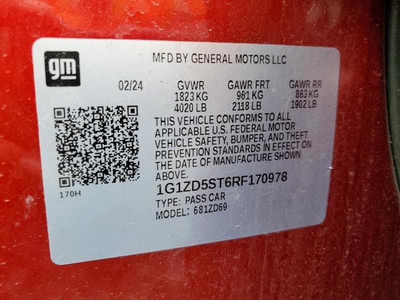 2024 CHEVROLET MALIBU LT 12