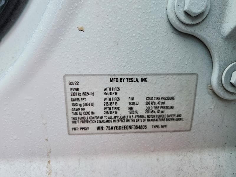 2022 TESLA MODEL Y 12