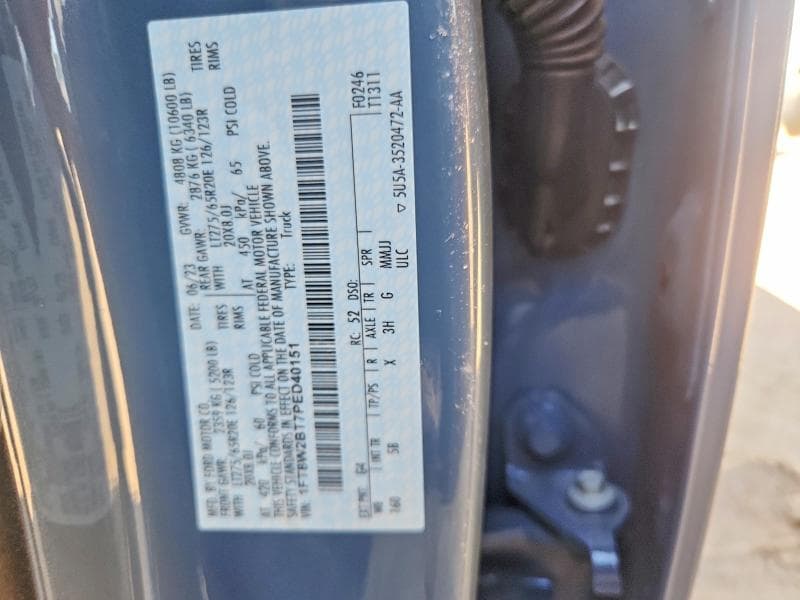 2023 FORD F250 SUPER DUTY SUPER DUTY 12