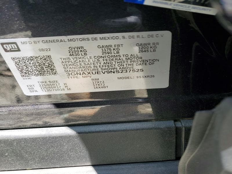 2022 CHEVROLET EQUINOX LT 12