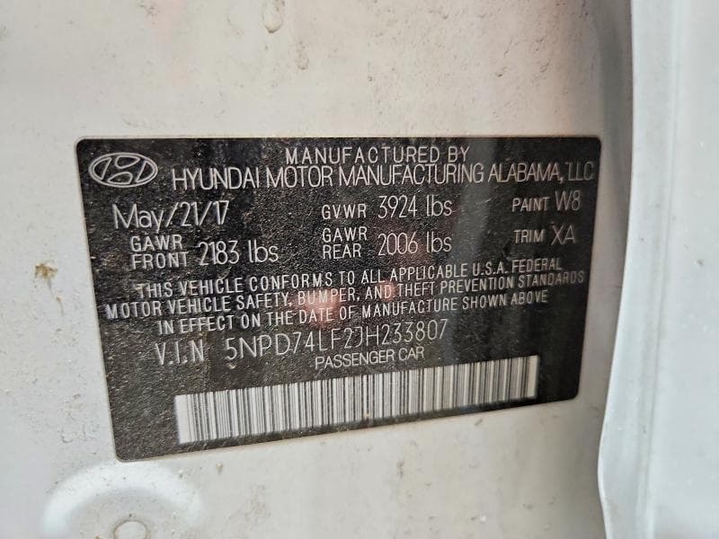2018 HYUNDAI ELANTRA SE SE 12