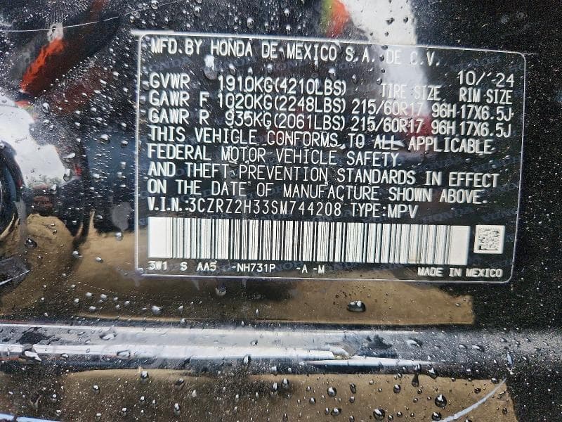 2025 HONDA HR-V LX LX 13