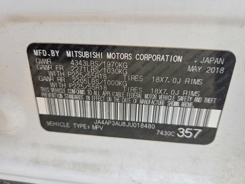 2018 MITSUBISHI OUTLANDER SPORT ES 12