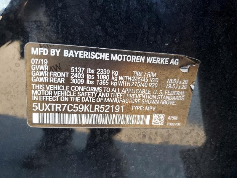 2019 BMW X3 SDRIVE30I 13