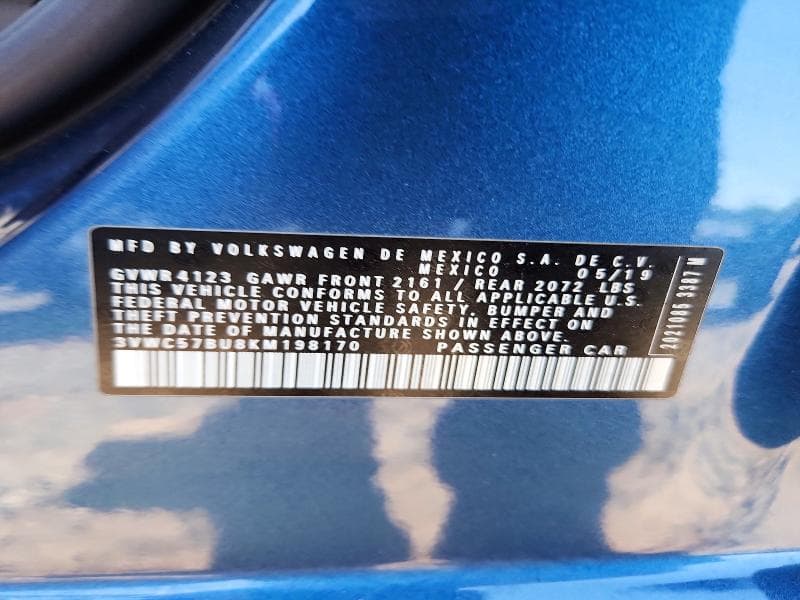 2019 VOLKSWAGEN JETTA S 12