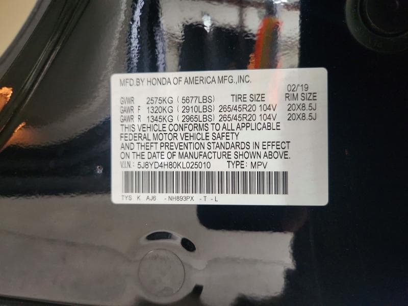 2019 ACURA MDX ADVANCE 13