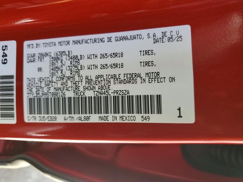 2025 TOYOTA TACOMA LIMITED 12