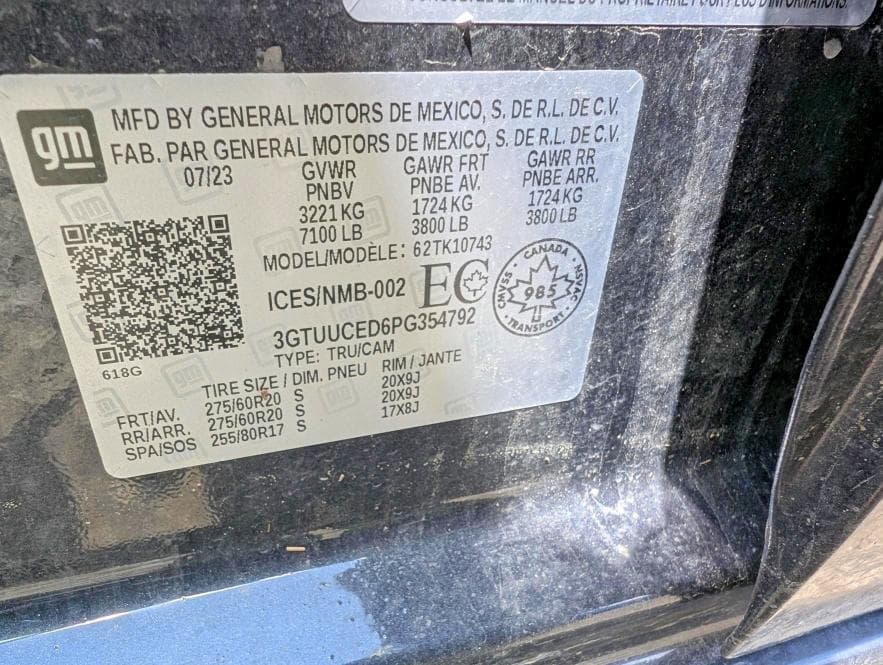 2023 GMC SIERRA K1500 ELEVATION 12