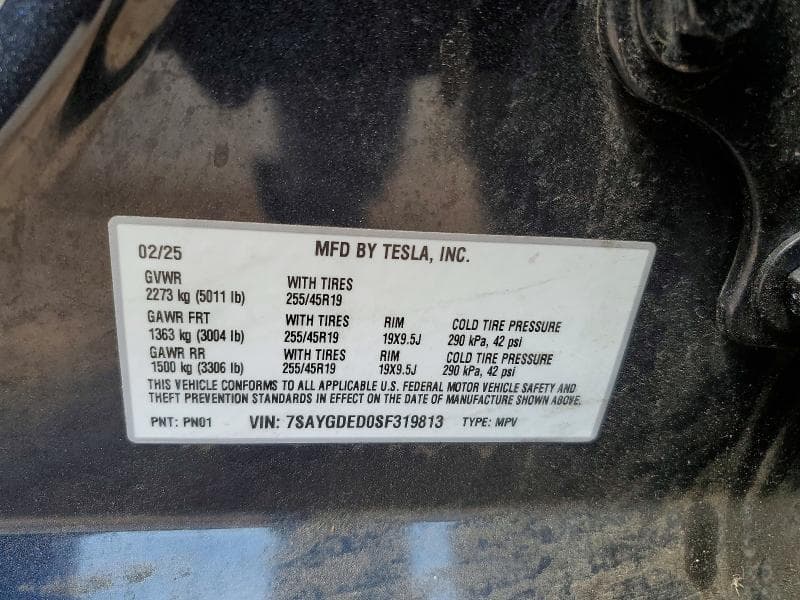 2025 TESLA MODEL Y 12
