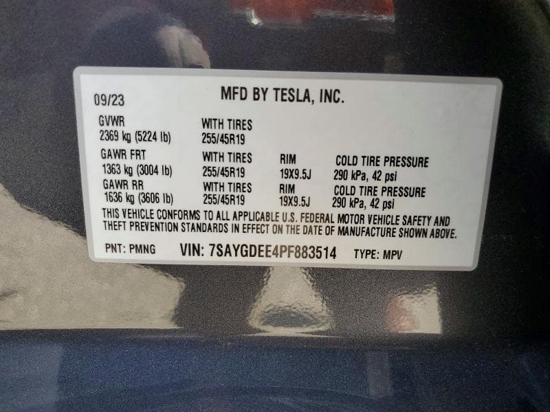 2023 TESLA MODEL Y 14