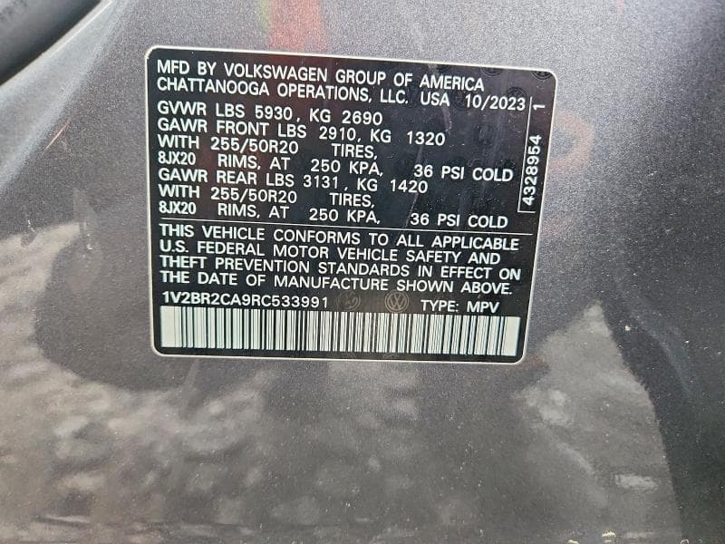 2024 VOLKSWAGEN ATLAS SEL 13