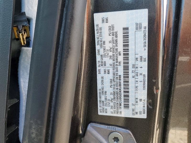 2019 FORD ESCAPE SE 15