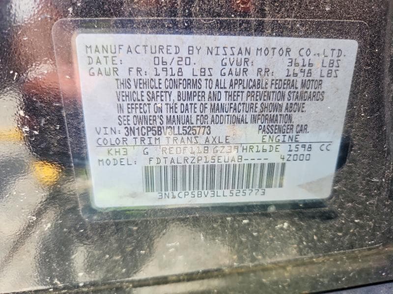2020 NISSAN KICKS S 13