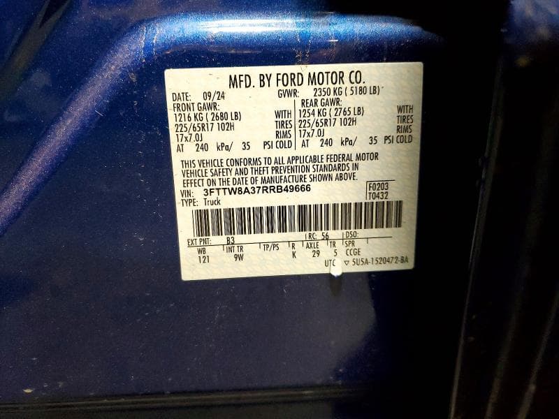 2024 FORD MAVERICK XL XL 12