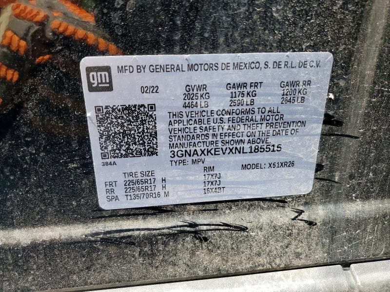 2022 CHEVROLET EQUINOX LT 13