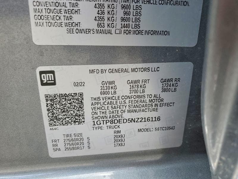 2022 GMC SIERRA LIMITED C1500 SLT 12