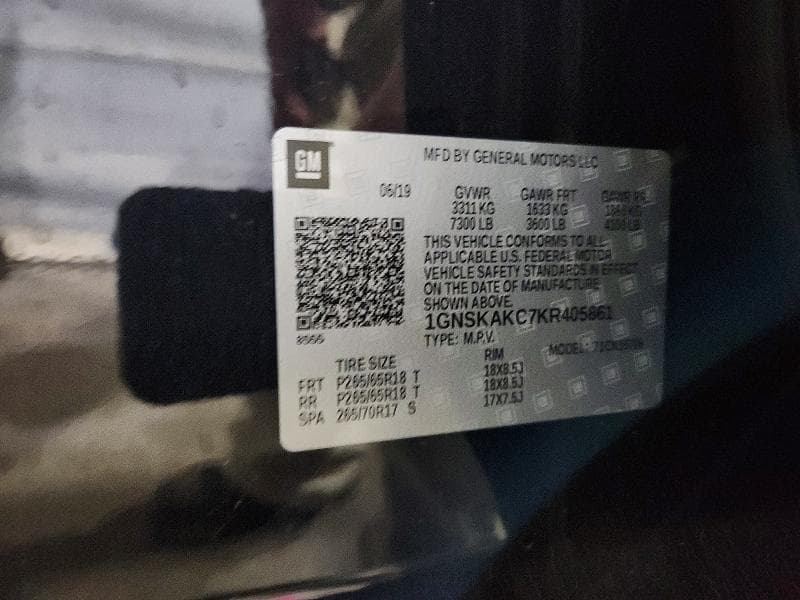 2019 CHEVROLET TAHOE K1500 LS K1500 LS 13