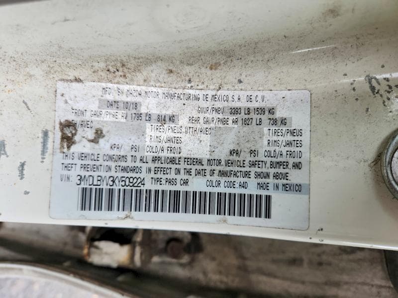 2019 TOYOTA YARIS L 13