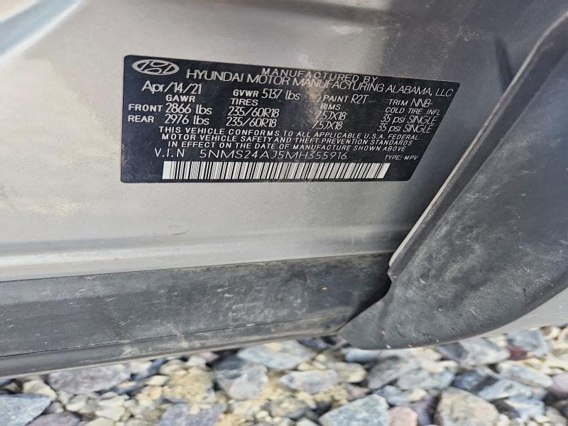 2021 HYUNDAI SANTA FE SEL 12