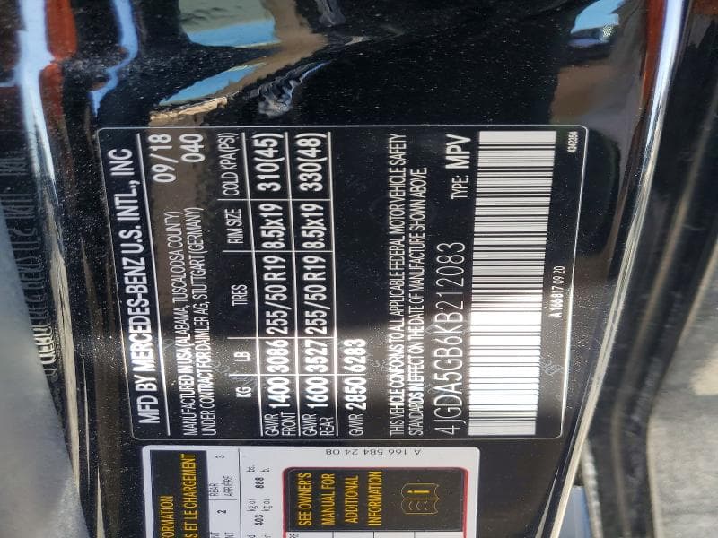 2019 MERCEDES-BENZ GLE 400 4MATIC 400 4MATIC 14