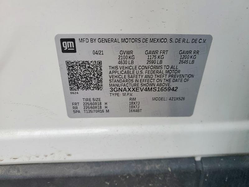 2021 CHEVROLET EQUINOX PREMIER 13