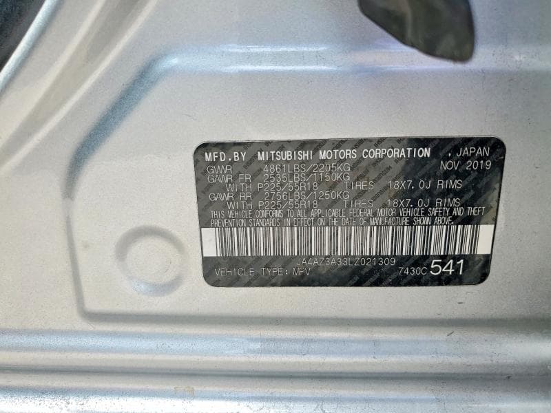 2020 MITSUBISHI OUTLANDER SE 13