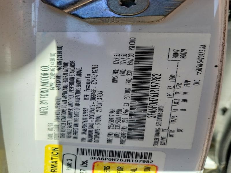 2018 FORD FUSION SE SE 12