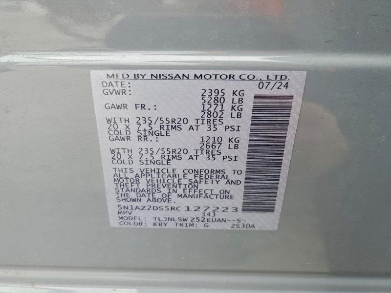 2024 NISSAN MURANO PLATINUM 12