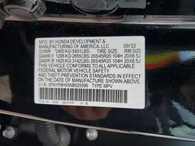 2022 HONDA PASSPORT EXL EXL 13