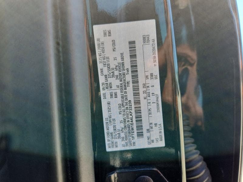 2020 FORD F150 SUPERCREW 13