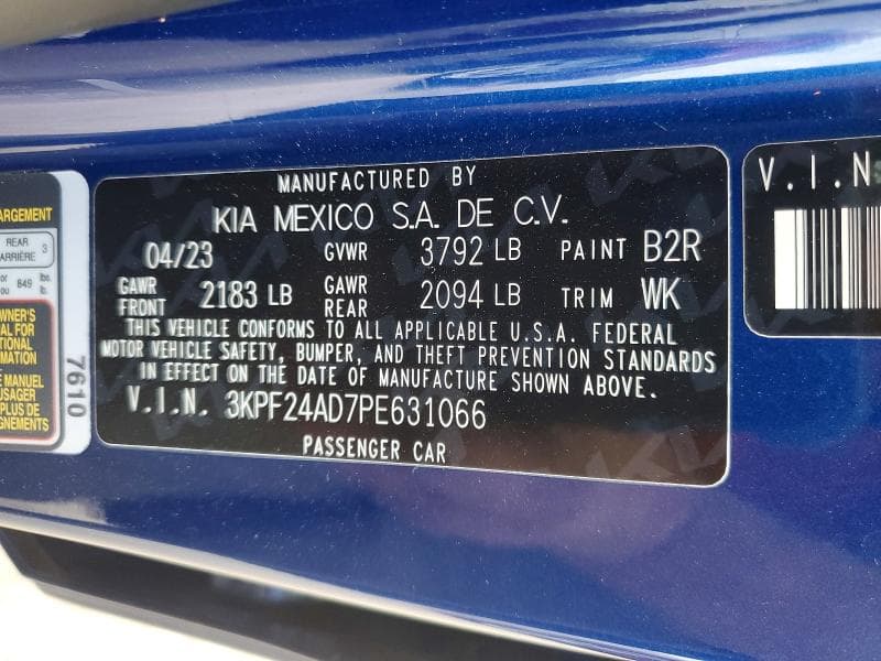 2023 KIA FORTE LXS LXS 13