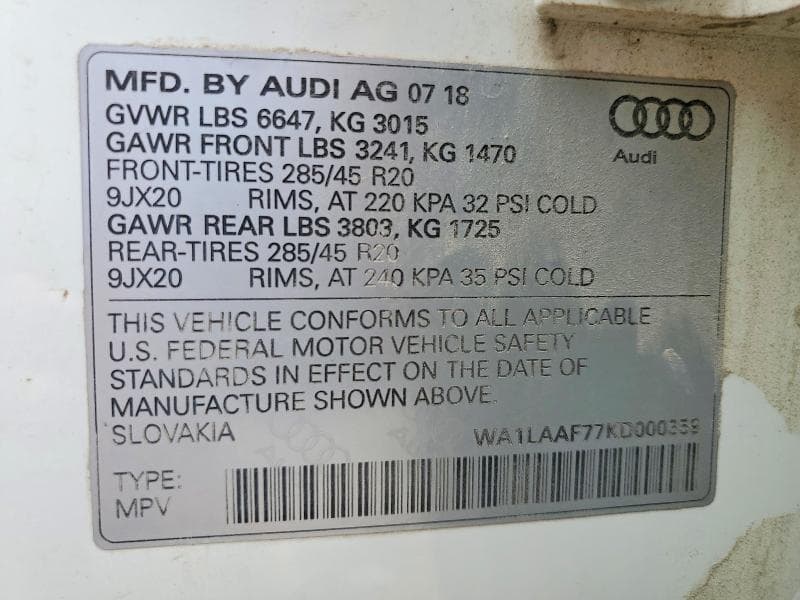 2019 AUDI Q7 14