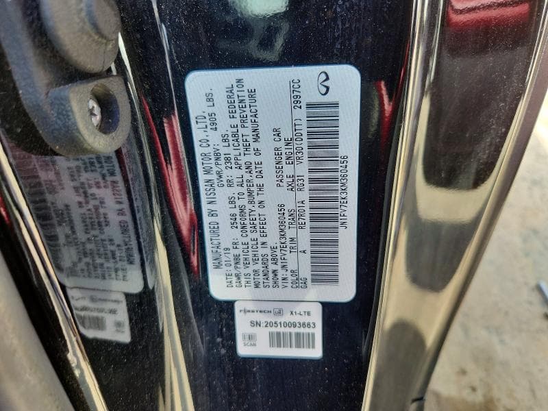 2019 INFINITI Q60 RED SPORT 400 RED SPORT 400 12