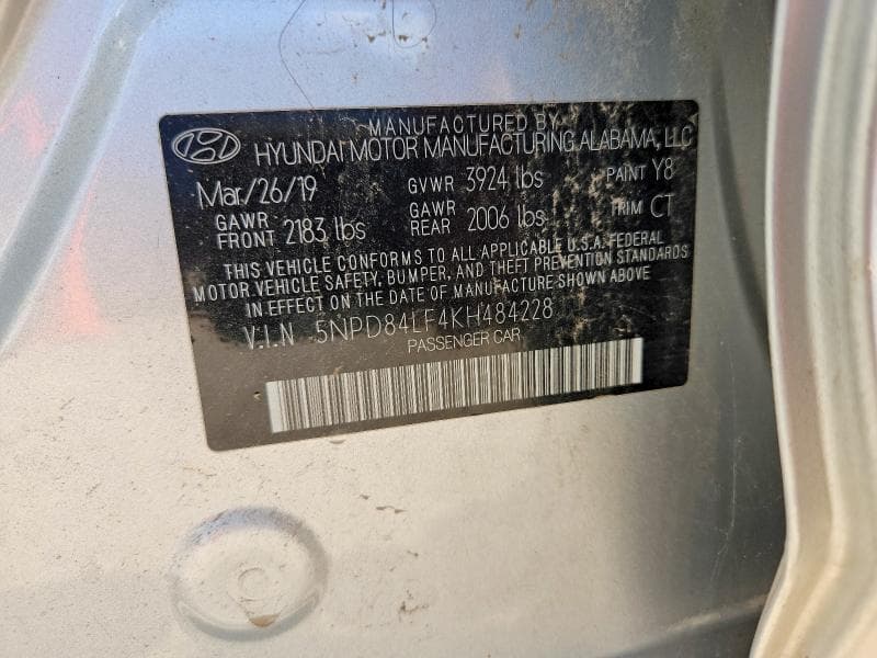 2019 HYUNDAI ELANTRA SEL 12