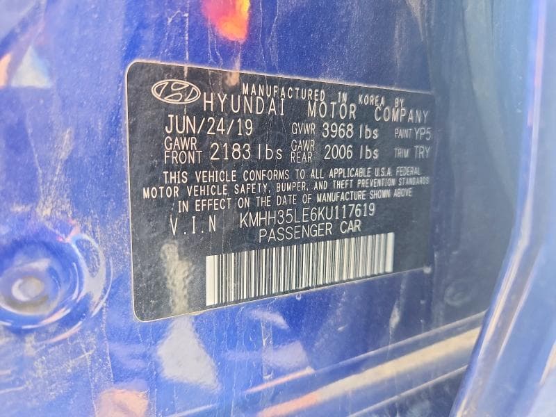 2019 HYUNDAI ELANTRA GT BASE 12