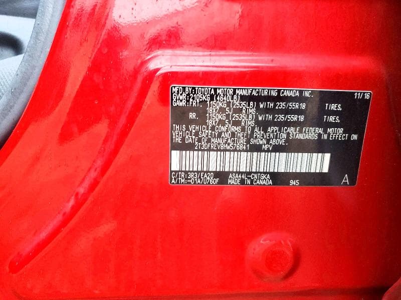 2017 TOYOTA RAV4 LIMITED LIMITED 13