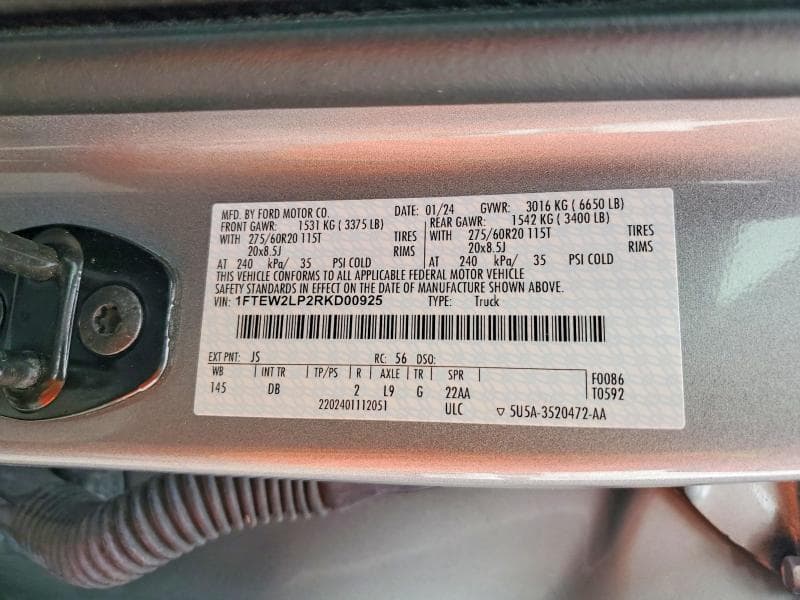 2024 FORD F150 STX 12